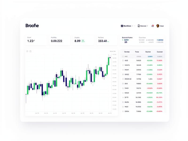 Crypto trading and digital asset analytics interface